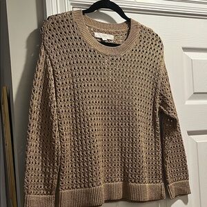 LOFT Women's Gold Knit Sweater